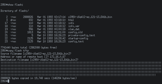 copy flash tftp 2950